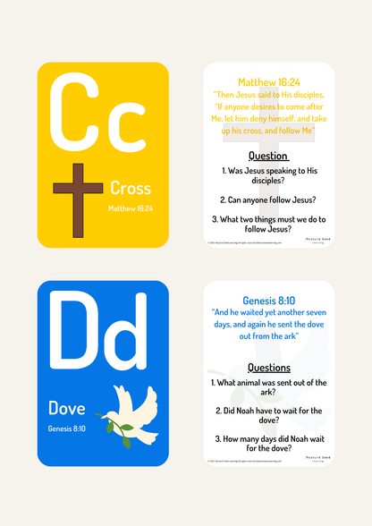 Bible Alphabet Flashcards
