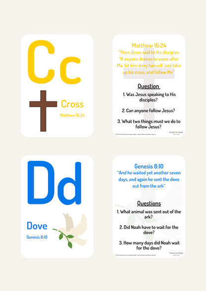 Bible Alphabet Flashcards