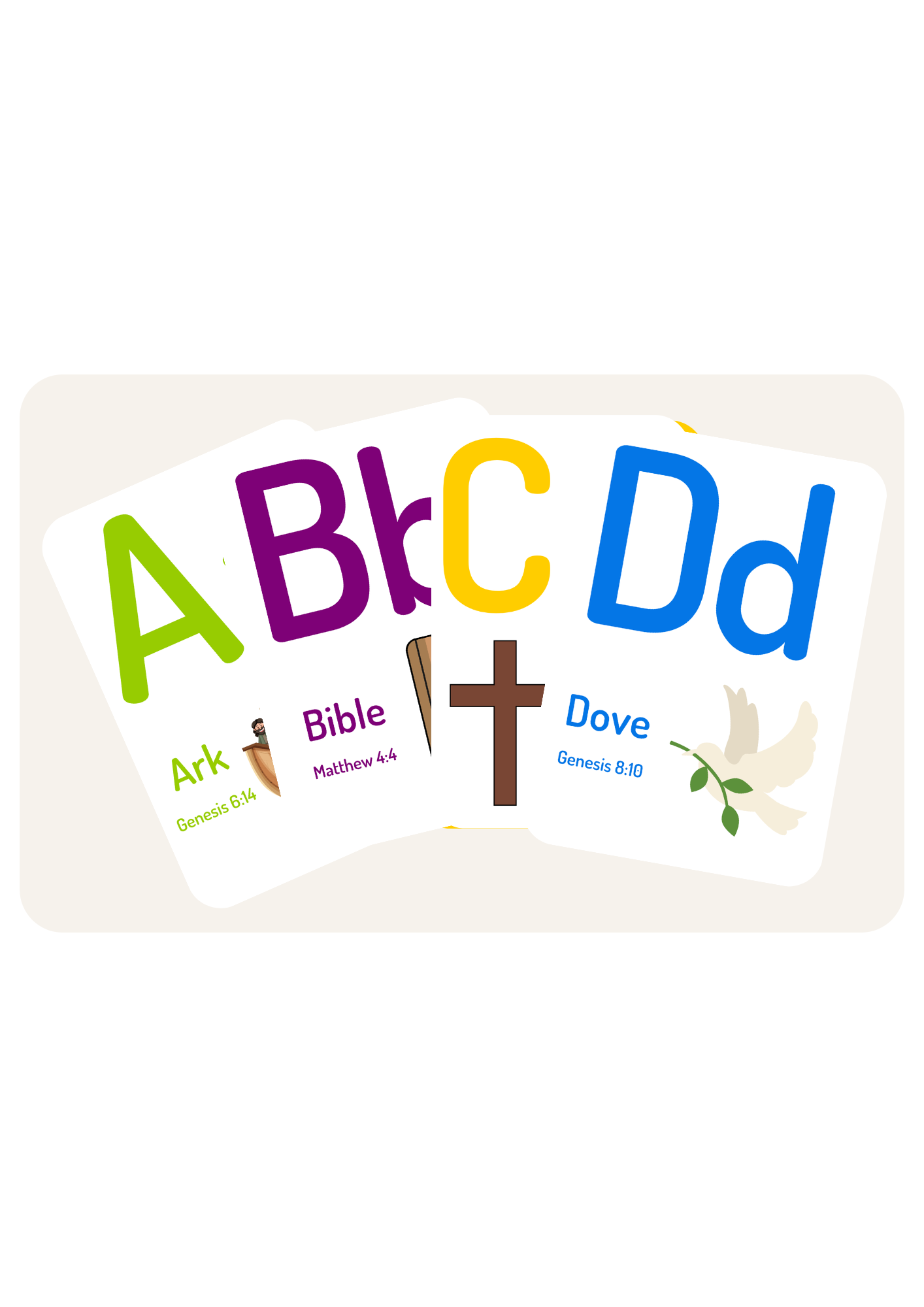 Bible Alphabet Flashcards