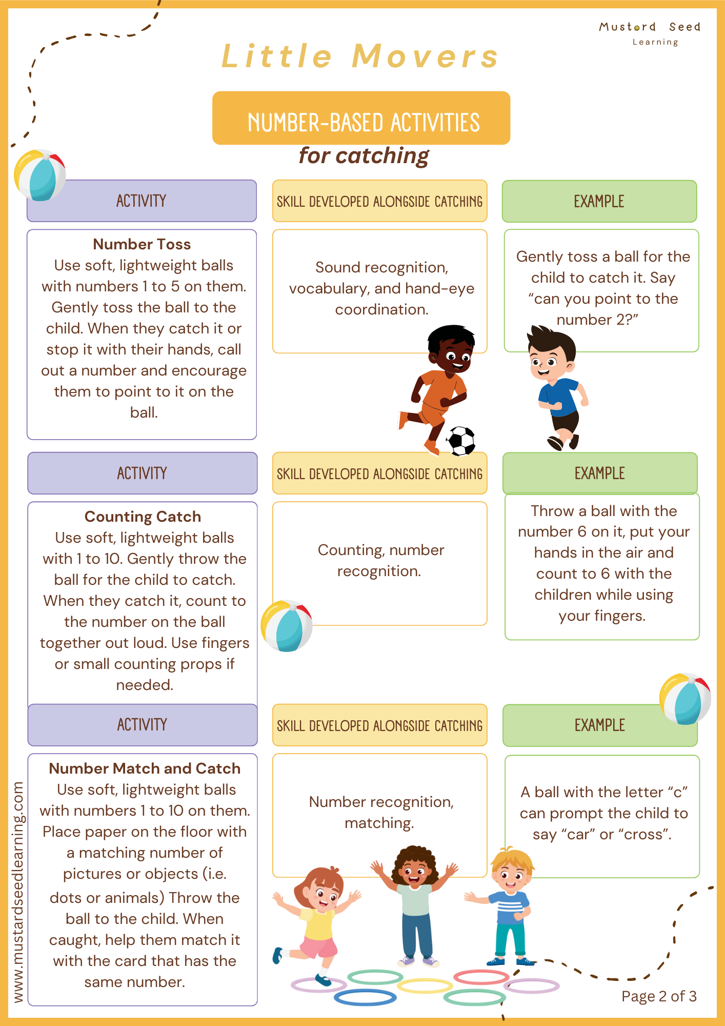 Catching Activity Guide