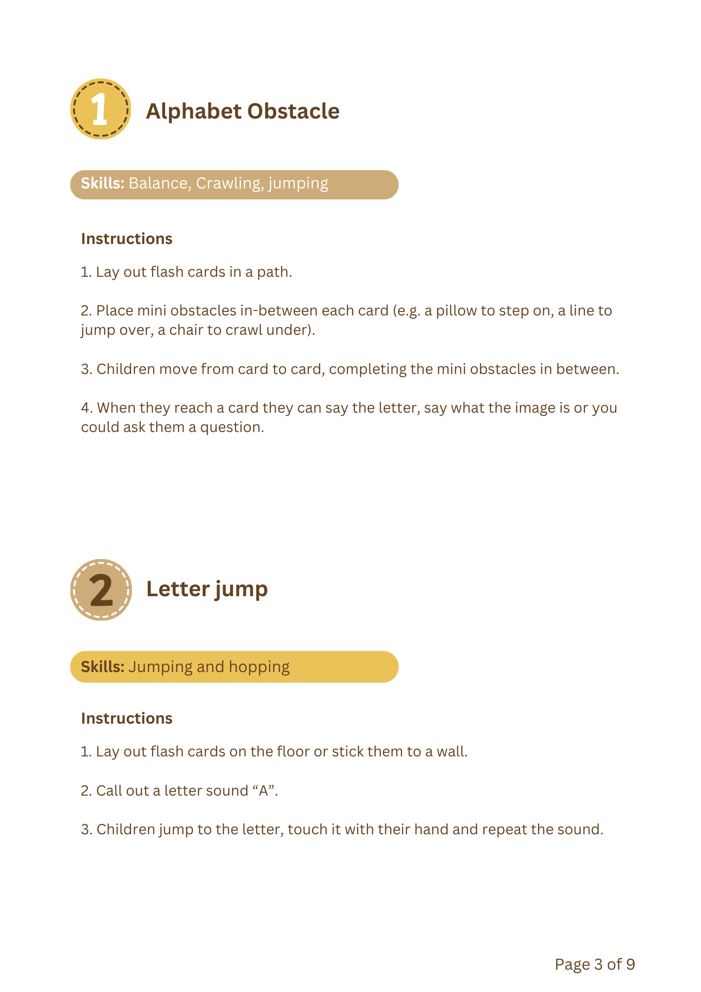 Grown & Play activity guide